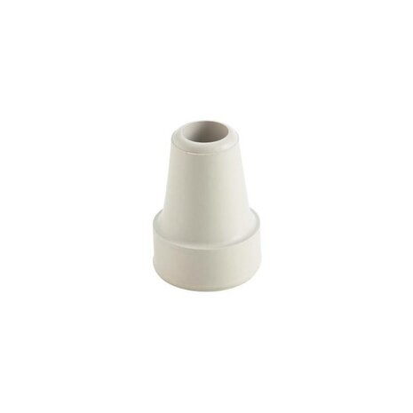 Bota - Rubberen dop met stalen inlegring - wit - 19 mm - voor kruk of wandelstok - per stuk