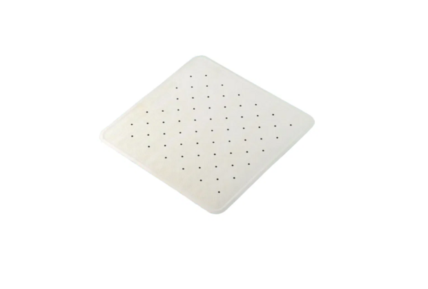 Douchemat met zuignapjes - 54 x 54 cm - wit