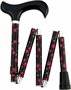 Gastrock - Opvouwbare stok 5-delig fleur - instelbaar van 79cm tot 86cm