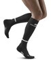 CEP the run socks - woman - zwart - tot onder de knie met voet - per paar
