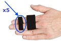 Buddy Loops vingerspalk - 13 mm - zwart - 5 st