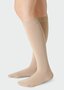 Juzo Soft AD compressiekousen tot aan de knie - klasse 1- tricotboord - gesloten tenen - Almond kleur - effen