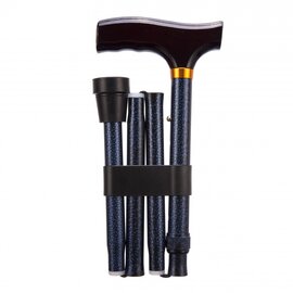Able2 - Opvouwbare Wandelstok Blue Ice - hoogte verstelbaar 74 - 84 cm