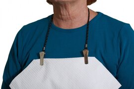 Able2 - Slabhouder - verstelbaar - nylon - zwart - lengte 55 cm