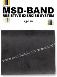 MSD-weerstandsband - Fitness band - Special Zwaar - Zwart - lengte 1,5m MSD-weerstandsband - Fitness band - Special Zwaar - Zwart - lengte 1,5m