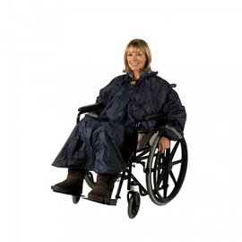 Splash - Poncho lange mouwen - ongevoerd - blauw - one size Splash - Poncho lange mouwen - ongevoerd - blauw - one size