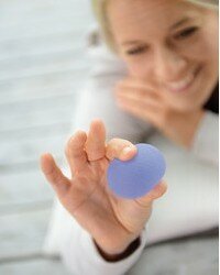 Sissel press-egg - medium - paars - hand revalidatie Sissel press-egg - medium - paars - hand revalidatie