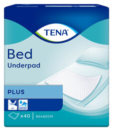 TENA Bed Plus - Incontinentie-onderleggers - 60x60 cm - 40 stuks TENA Bed Plus - Incontinentie-onderleggers - 60x60 cm - 40 stuks