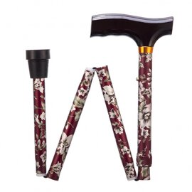 Opvouwbare Wandelstok burgundy - 74 - 84 cm - Able2