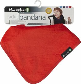 Mum2Mum Bandana Plus slab Rood -volwassenen - unisex