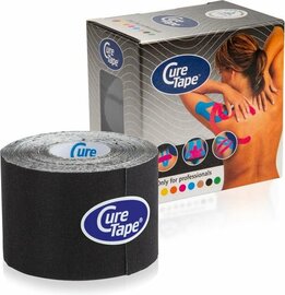 CureTape Classic kinesiotape - 5 cm x 5 m - zwart