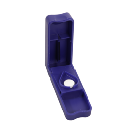 Able2 - Pillensplijter - blauw - inclusief opbergvakje Able2 - Pillensplijter - blauw - inclusief opbergvakje