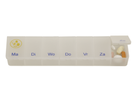Able2 Pillendoos 1 week - transparant wit NL Able2 Pillendoos 1 week - transparant wit NL