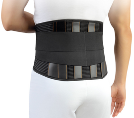 Orliman - Lumbale rugbrace - met baleinen - zwart