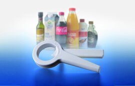 Flessenopener plastic doppen Cap Off - wit - per stuk