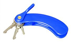 Able2 - Sleutelhouder - geschikt voor 3 sleutels - blauw