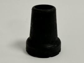 Rubberen dop voor kruk/wandelstok - 22 mm - zwart - schokabsorberend - per stuk