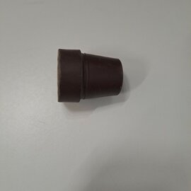 Stokdop - bruin - 20mm - per stuk