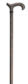 Gastrock - houten wandelstok met houten Derby greep - grijs - 94 cm hoog - maximale gebruikersgewicht tot 100 kg