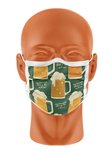 Herbruikbaar mondmasker, 2-laags viscose filterende stof met comfortabele striktouwtjes, motief Bierpotten Herbruikbaar mondmasker, 2-laags viscose filterende stof met comfortabele striktouwtjes, motief Bierpotten