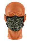 Herbruikbaar mondmasker, 2-laags viscose filterende stof met comfortabele striktouwtjes, motief Camouflage Herbruikbaar mondmasker, 2-laags viscose filterende stof met comfortabele striktouwtjes, motief Camouflage