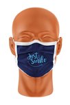 Herbruikbaar mondmasker, 2-laags viscose filterende stof met comfortabele striktouwtjes, motief Navy Smile Herbruikbaar mondmasker, 2-laags viscose filterende stof met comfortabele striktouwtjes, motief Navy Smile