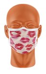 Lips mondmasker, herbruikbaar stoffen mondmasker, 2-laags viscose filterende stof met comfortabele striktouwtjes Lips mondmasker, herbruikbaar stoffen mondmasker, 2-laags viscose filterende stof met comfortabele striktouwtjes