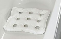 Atlantis - Opblaasbaar zitkussen voor in bad - met 4 zuignappen - 48x48 cm - wit Atlantis - Opblaasbaar zitkussen voor in bad - met 4 zuignappen - 48x48 cm - wit