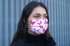 Adult Butterfly Pink mondmaskers - 30 stuks/doosje - 100% Belgische productie Adult Butterfly Pink mondmaskers - 30 stuks/doosje - 100% Belgische productie