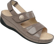 Ortho Lady - comfortsandalen - Flex Carla - taupe - stretch leder thv het grote teen gewricht Ortho Lady - comfortsandalen - Flex Carla - taupe - stretch leder thv het grote teen gewricht