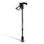 Flexyfoot - Wandelstok met Derby handvat - zwart - in hoogte verstelbaar 70 - 96 cm Flexyfoot - Wandelstok met Derby handvat - zwart - in hoogte verstelbaar 70 - 96 cm