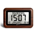 GEEMARC - VISO10 - Digitale kalender klok met dag / datum / tijdweergave - Houtlook GEEMARC - VISO10 - Digitale kalender klok met dag / datum / tijdweergave - Houtlook