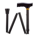 Able2 - Opvouwbare wandelstok - zwart - in hoogte verstelbaar van 74 tot 84 cm Able2 - Opvouwbare wandelstok - zwart - in hoogte verstelbaar van 74 tot 84 cm