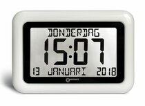 GEEMARC - VISO10 - Digitale kalender klok met dag / datum / tijdweergave - wit GEEMARC - VISO10 - Digitale kalender klok met dag / datum / tijdweergave - wit